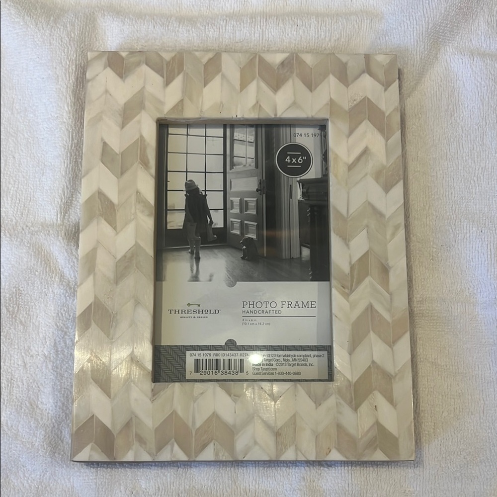 Threshold Cream and Tan Bone InlayPhoto Frame